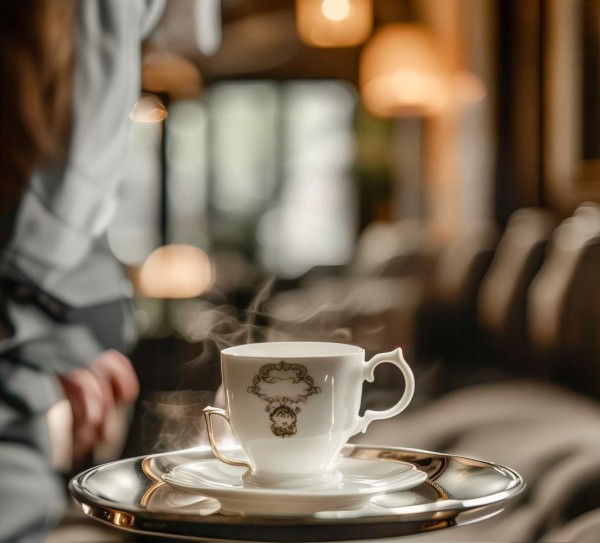 五星级酒店服务员的礼仪如春,温暖如春日,贴心如春雨